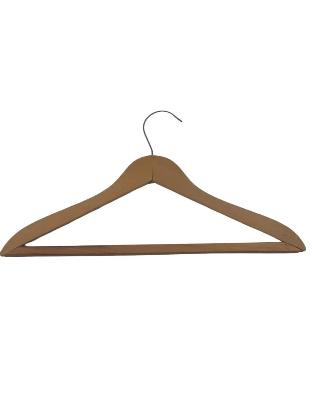 Vintage Wooden Men's Hanger - Natural Brown 